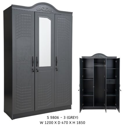 S 9806 -3 GREY W 1200 X D 470 X H 1850